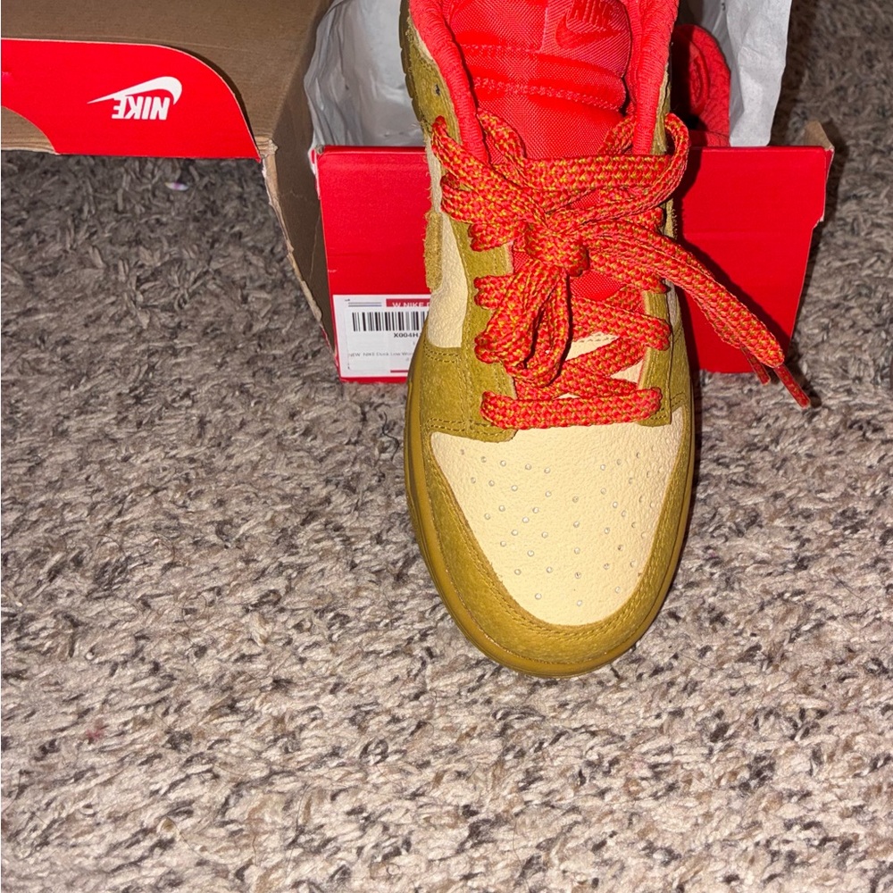 Nike Low Top Sneakers in Yellow, Cream & Red Accents - Picture 4 of 5